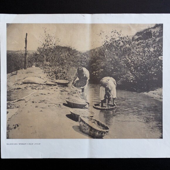 WASHING WHEAT — SAN JUAN #64 Edward Sheriff Curtis Print - Picture 8 of 15
